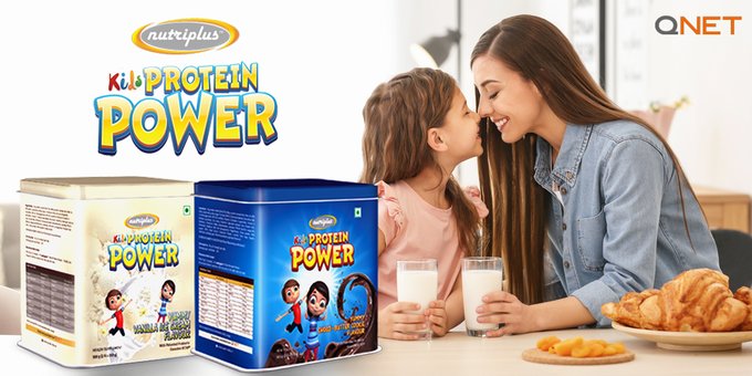 Get Your Children Strong with QNET’s Nutriplus Kids Protein Power